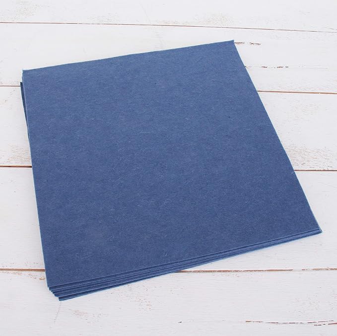 Threadart Navy Premium Felt Sheets by ThreadArt
