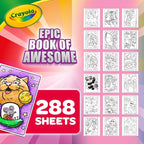 Crayola Epic Book of Awesome Coloring Book, Animal Coloring Pages, Glitter - Image 3