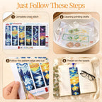 CYANFOUR 6 Pcs Cross Stitch Bookmark Kit - Image 9
