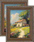 eletecpro 5x7 Vintage Picture Frame, Glass Cover, Horizontal or Vertical by eletecpro
