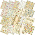 HunnmingRe 20 Pcs 10''x10'' Yellow Wildflower Quilting Fabric Square Romantic by HunnmingRe