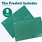 2 Packs Cutting Mats, 12inch x 18inch Rotary Cutting Mat Double Sided 5-Ply - Image 3