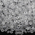1000Pcs Pony Beads Bracelet 9mm Clear Plastic Barrel Pony Beads by Auvoua
