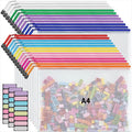 JARLINK A4 Mesh Zipper Pouch Bags, Office School Supplies, Cosmetics Travel by JARLINK