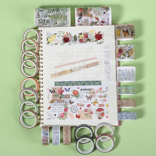 Mr. Pen- Washi Tape Set, 24 Rolls, 3.2 Yards/Roll | Washi Tape - Image 9
