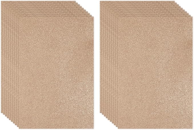PATIKIL Brown Shiny EVA Glitter Foam Sheet 16x12 Inch 2mm Thick by PATIKIL