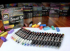 20 Brush Tip Acrylic Paint Pens, Classic and Metallic Color Double Pack - Image 2