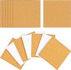 25 Pack Self-Adhesive Cork Squares 4 x 4 Inches Cork Tiles Backing Sheets by Millennial+Essentials