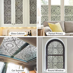 DKTIE Geometric Line Frosted Glass Window Film Door Window Covering Day and - Image 6