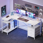 Huuger L Shaped Office Desk - Image 8