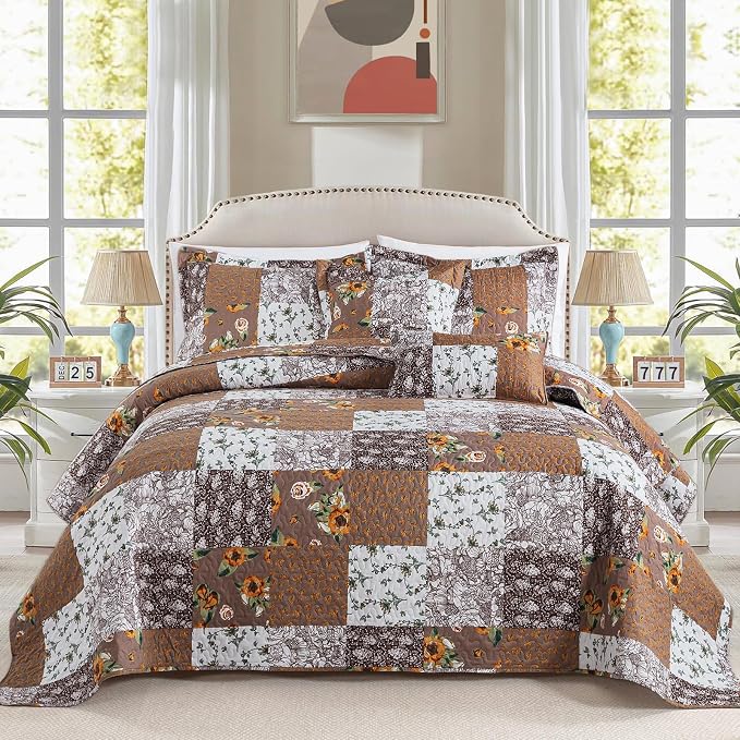BEDIFANY Cotton Filling Queen Quilt Set by BEDIFANY