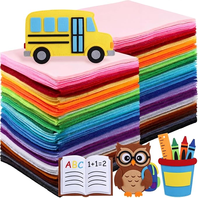 Moukeren 240 Pcs 12 x 8 Inch Felt Sheets Bulk by Moukeren