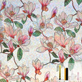 Kromapolis Window Privacy Film, Stained Glass Sticker Floral Window Clings by Kromapolis