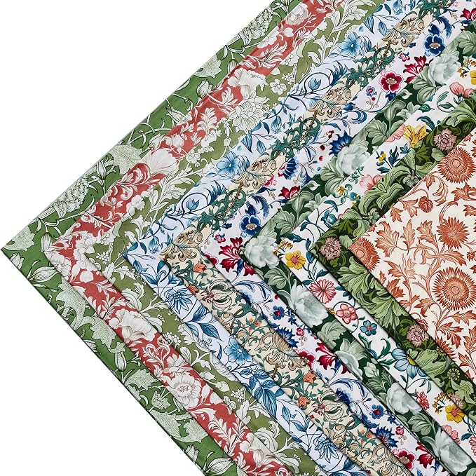 HANPATQUI 50PCS 5 x 5 inch 100% Cotton Fat Quarters Fabric - Image 3