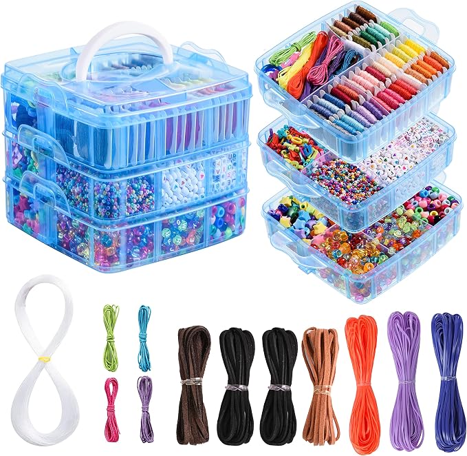 Peirich Jewelry Making Bead Kits, Includes 44 Embroidery Floss by Peirich