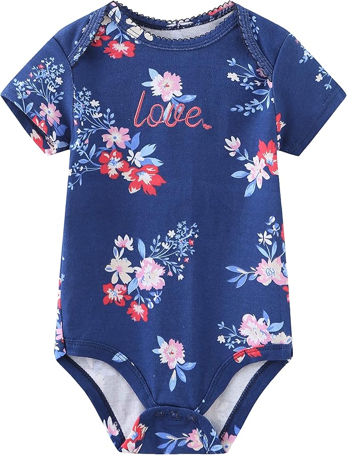 Baby Layette Set Baby Boys' 9-Piece Bodysuits Pants Set Toddler Girl Boy Unisex Baby Gift Sets