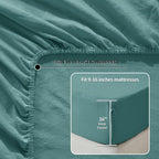 LBRO2M 100% Pure Linen Sheet Set Deep Pocket Up to 16" Bed Sheets Sets - Image 5