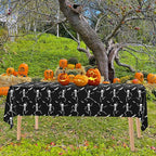 Iceyyyy 3 Packs Disposable Halloween Skeleton Tablecloth - Image 5