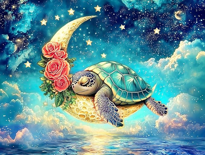 Sea Turtle Flower Puzzles 1000 Pieces Jigsaw Puzzle by PrimeTimePuzzles