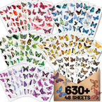 Arme Butterfly Stickers, Flower Stickers by Arme