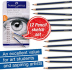 Faber-Castell Graphite Pencils Drawing Set | Back to School Art Supplies | 12 - Image 2