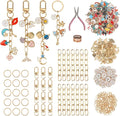 Starry 348Pcs Keychain Making Kit Bag Charm Kit 126 Charms 20 Keychain Clips by Unknown
