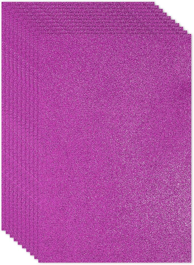 PATIKIL Purple Shiny EVA Glitter Foam Sheet 11 x 8 Inch 2mm Thick by PATIKIL