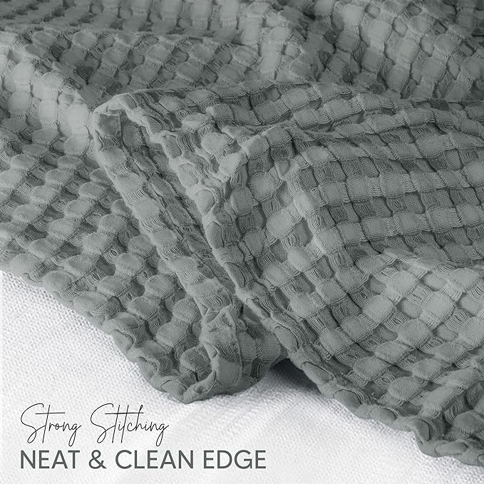 Utopia Bedding 100% Cotton Waffle Weave Blanket Big Size - Image 4