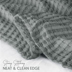 Utopia Bedding 100% Cotton Waffle Weave Blanket King Size - Image 3
