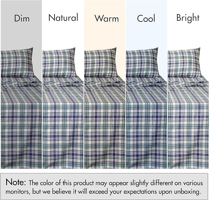 RUVANTI 100% Cotton Sheets – Full Size Percale Bedding, Cooling & Breathable - Image 7
