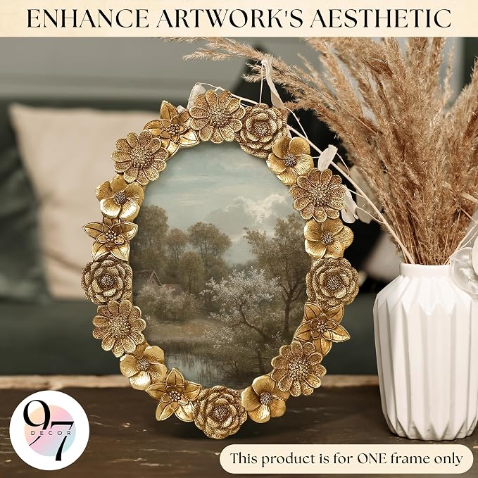 97 Decor Gold Vintage Picture Frames 5x7 - Image 2
