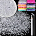 4000pcs 4mm Resin Rhinestones Bulk, Transparent Flatback Round Jelly by BELLEBOOST