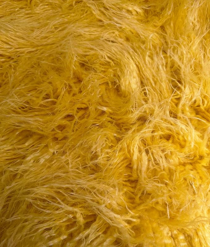 Fabric Empire 2.3oz Faux Fur Curly Yak Fabric 3.5" Long Pile Japanese Yarn/Sold by FabricEmpire