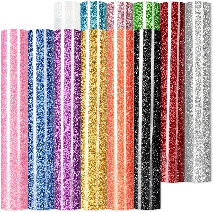 HTVRONT Glitter HTV Heat Transfer Vinyl by HTVRONT