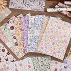 180 Sheets Vintage Floral Scrapbook Paper - Image 7