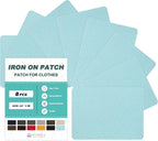 Iron on Patches for Clothes, 8 Pieces Patches for Cloth, 100% Cotton Fabric by ForABetterHomeLife