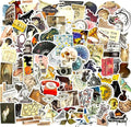 100 Pcs Aesthetic Vintage Vinyl Stickers by Fbowlsea