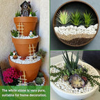Mulctun 12Lb White Rocks for Plants, 1/4"-3/4" White Pebbles, Decorative Stones - Image 4