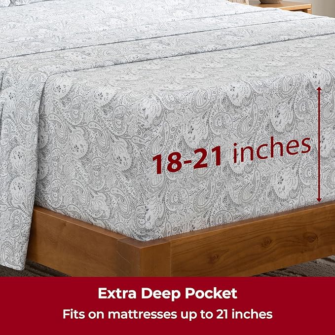 Mellanni Extra Deep Full Sheets - Image 6