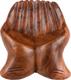 Carved Hands Offering Bowl - Image 9