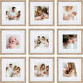 Sheffield Home 9 Piece Gallery Wall Frame Set, 12x12 in. Matted to 8x8 in. by SheffieldHome
