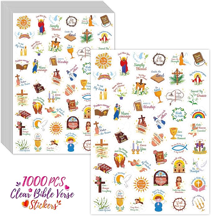 1000 PCS Bible Verse Stickers by Stickyourhappymoment