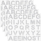 Zonon 136 Pieces Rhinestone Iron-on Letter Large Glitter Bling Alphabet Sticker by Zonon