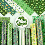 Green Clover Permanent Adhesive Vinyl 14 Sheets 12'' x 10'' | St. Patrick's Day - Image 7