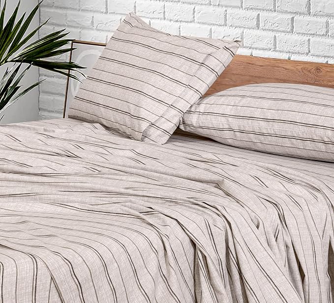 RUVANTI 100% Cotton Sheets – Full Size Percale Bedding, Cooling & Breathable - Image 7