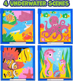 READY 2 LEARN Sand Art Painting | Sea Life | 4 Underwater Scenes | 10 Colors - Image 4