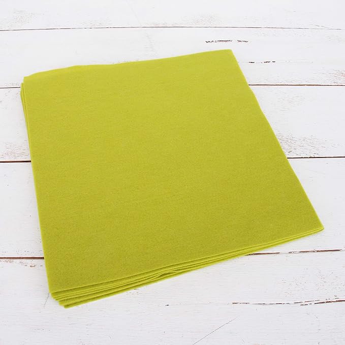 Threadart Moss Green Premium Felt Sheets by ThreadArt