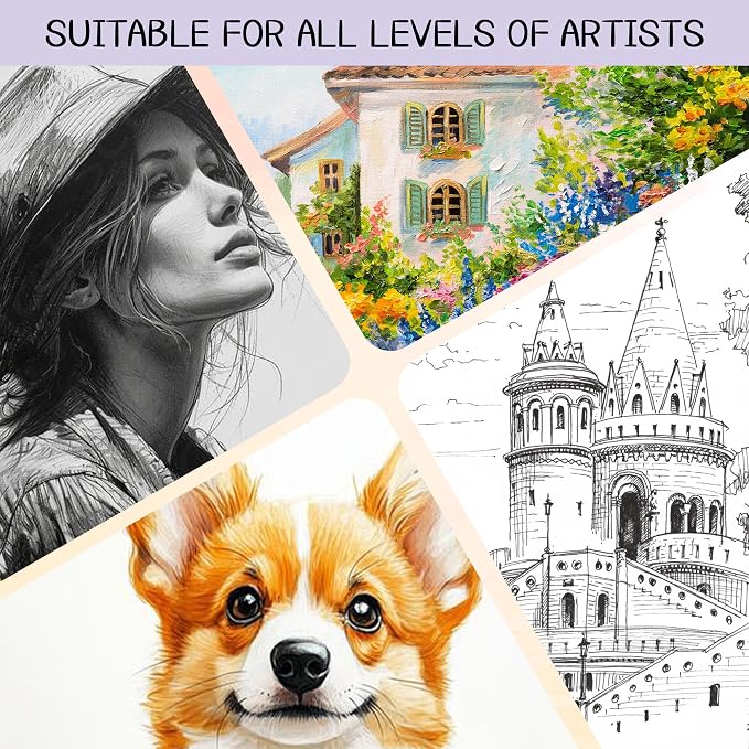 WINNER 9" x 12" Sketch Book 4 Pack, 400 Sheets Spiral Bound Art Sketchbook - Image 7
