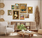KTKDE 11x16 Picture Frame Set of 2, Ornate Vintage Gold Poster Frames - Image 3