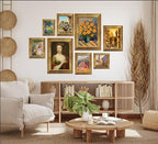KTKDE 8x12 Picture Frame Set of 2, Ornate Vintage Gold Poster Frames - Image 4